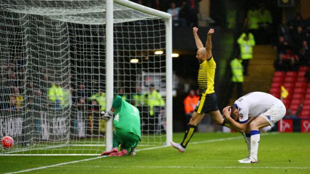 Amrabat celebra el gol en propia de su rival | Foto: The FA