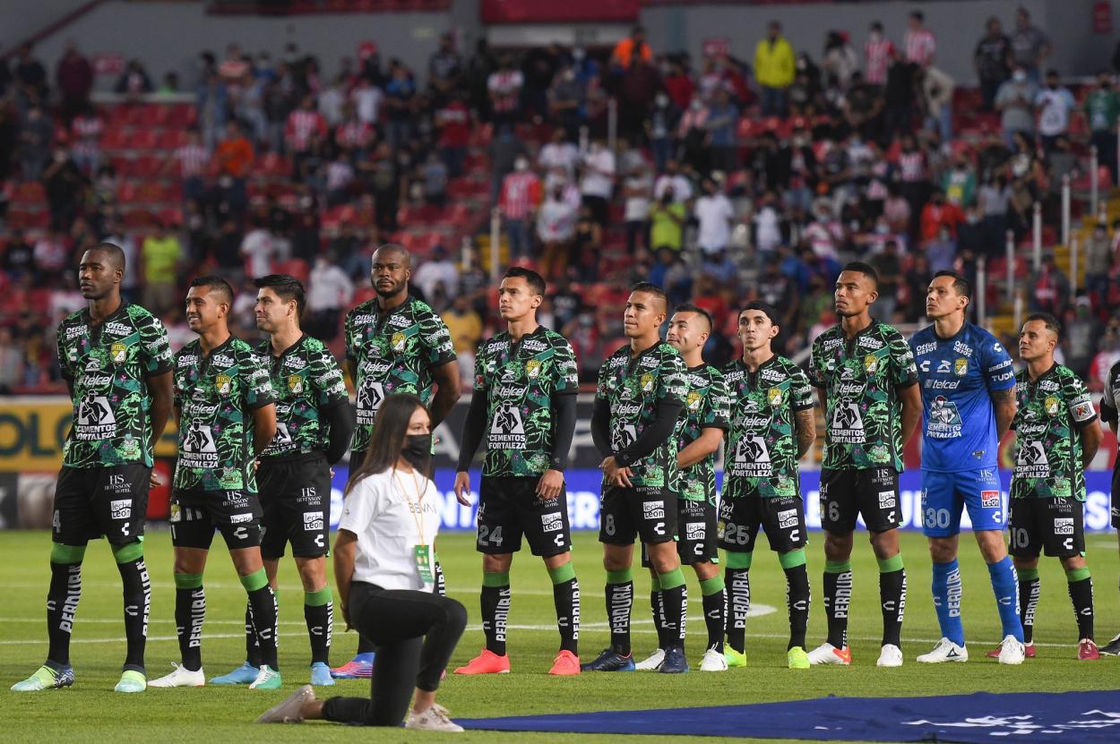 Leon in their last game/Image: clubleonfc