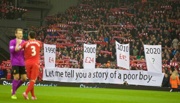 The kop are planning a mass walkout on the 77th minute at Anfield (image: This is Anfield)