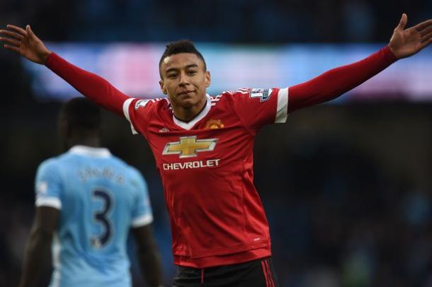 Lingard put in his "best" performance against Manchester City according to Louis Van Gaal | Photo: Getty