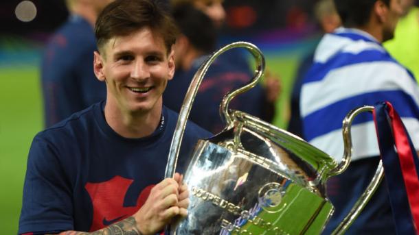 Messi con la Champions League I Fuente: Skysports