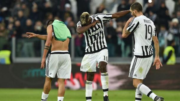 La dab dance di Dybala e Pogba dopo il termine della partita d'andata. | Google.