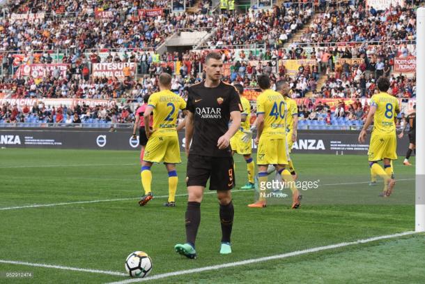 Edin Dzeko, jugador clave en el partido frente al Chievo / Foto: gettyimages
