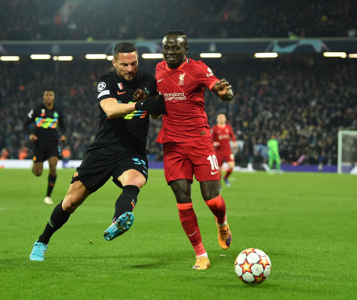 Lance del juego entre Liverpool e Inter de Milán / Foto: @LFC