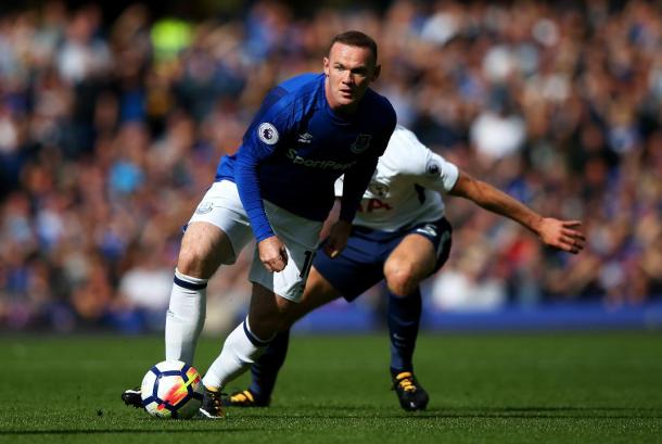 Rooney in azione durante il match | Liverpool Echo