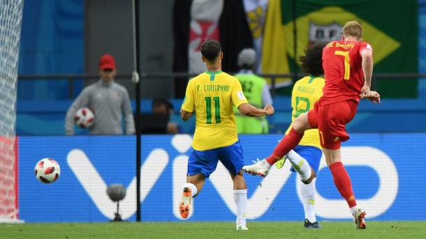 Kevin De Bruyne provided a lovely finish after a great move by Belgium | Source: Getty Images via FIFA.com