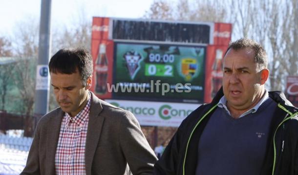 Oriol Alsina (derecha) la temporada pasada en el Carlos Belmonte  | Foto: LFP.