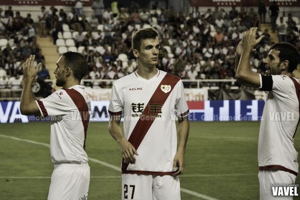 Diego Llorente en su debut con el Rayo | Foto: VAVEL / Guillermo Gómez