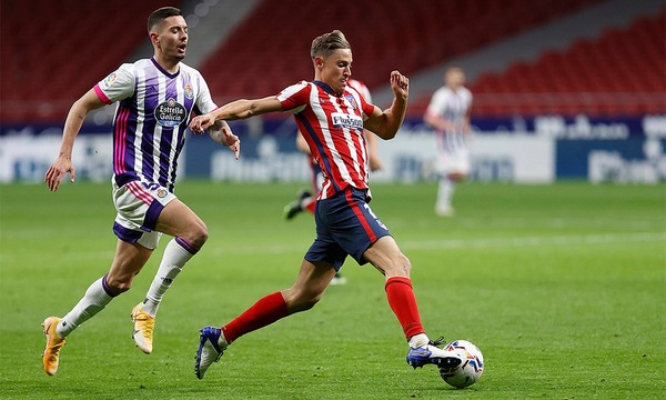 Llorente en el último partido de Liga. Fuente: Atlético de Madrid
