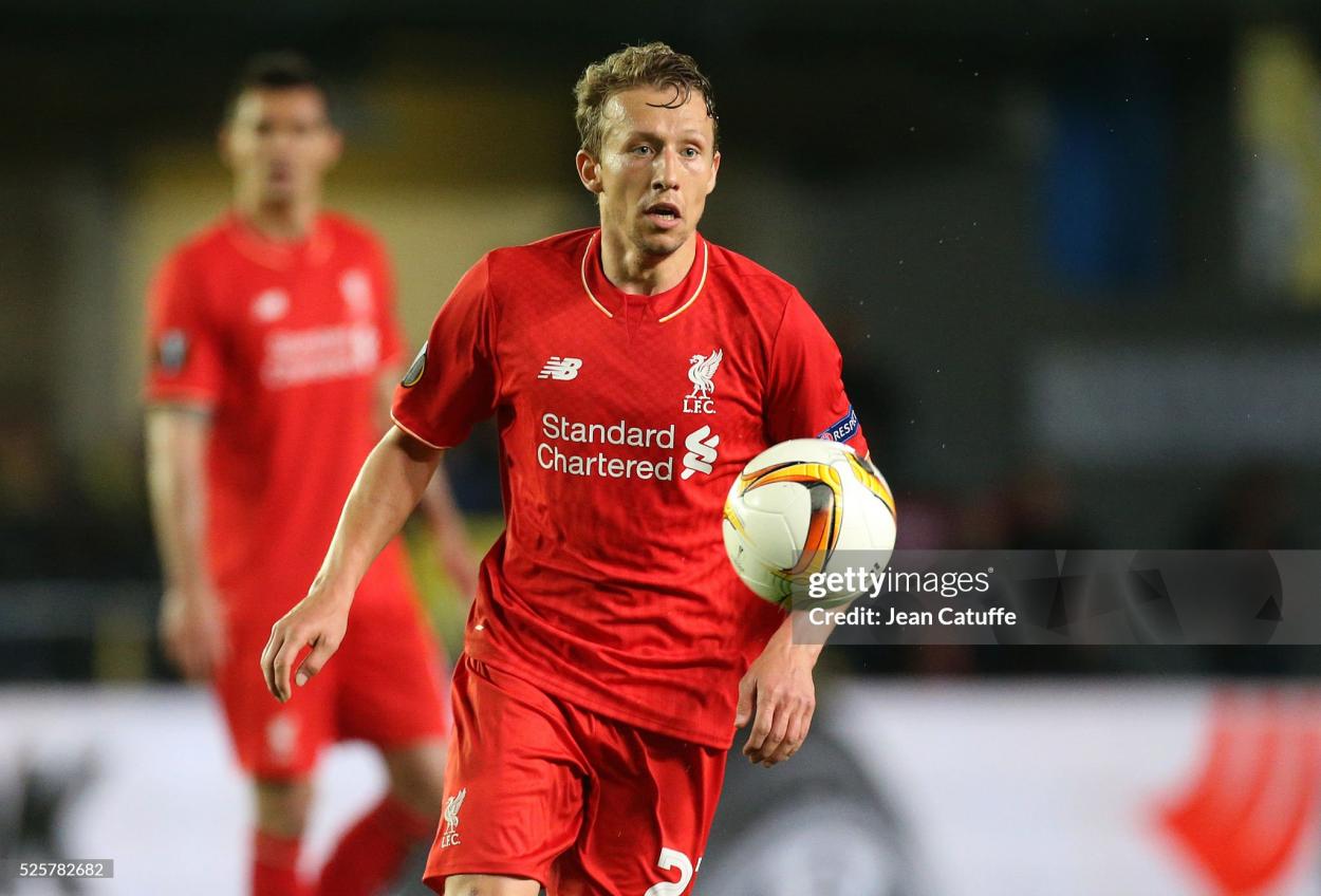 Lucas Leiva in Europa League action - (Photo by Jean Catuffe/Getty Images)
