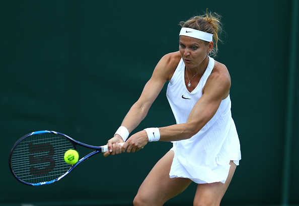 Safarova bounced back to take the second set. Photo: Julian Finney/Getty Images