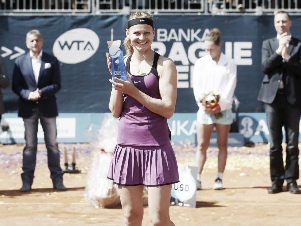 Safarova put an end to a five-match losing streak by winning her first title of the year in Prague two months ago. Photo credit: J&T Banka Prague Open.