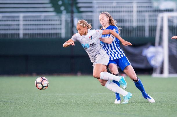 Lynn Williams in action for the Courage. Source: North Carolina Courage