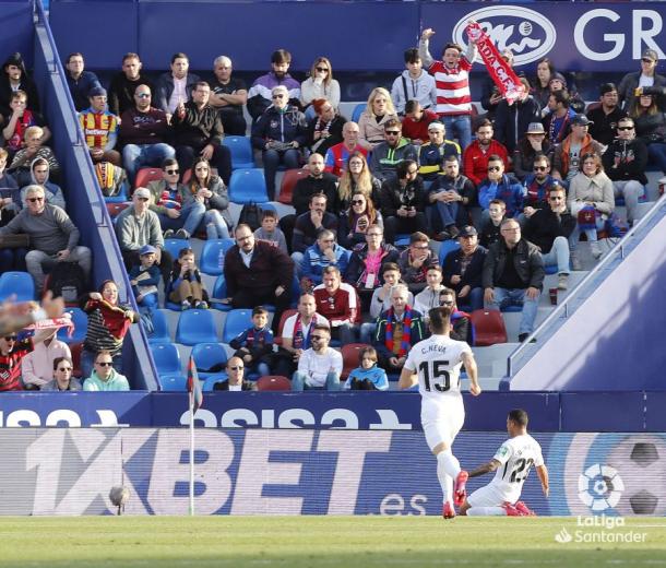 Celebración del gol de Machís | Foto: La Liga