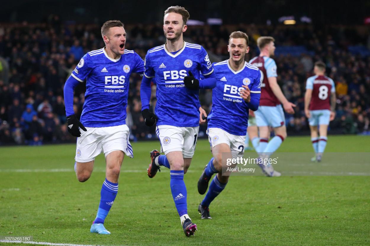 James Maddison celebrates after coming off the bench and scoring the opening goal: Alex Livesey/GettyImages