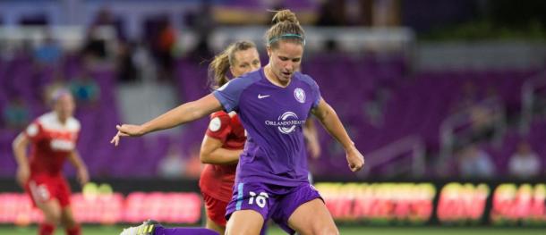 Orlando Pride midfielder, Maddy Evans, played her last match for the Pride against Sky Blue l Source: Orlandocitysc.com