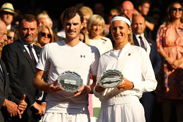 Azarenka e Murray ficaram como runner-up de Wimbledon em sua primeira parceria juntos (Foto: Clive Brunskill/Getty Images)