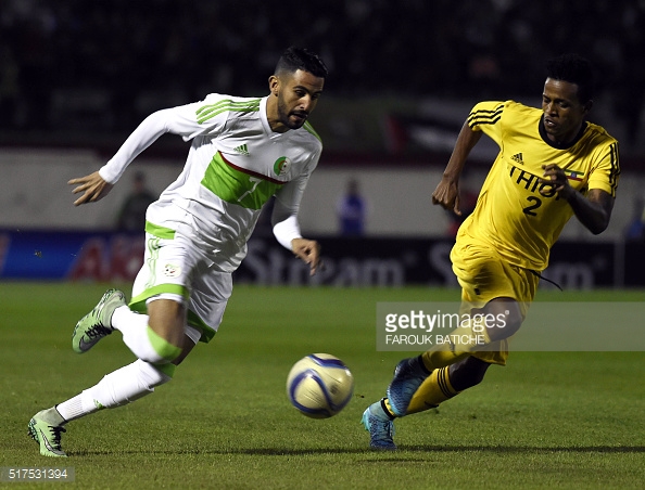 Mahrez scored a brilliant brace to earn a point for Algeria | Photo: Getty/ Farouk Batiche