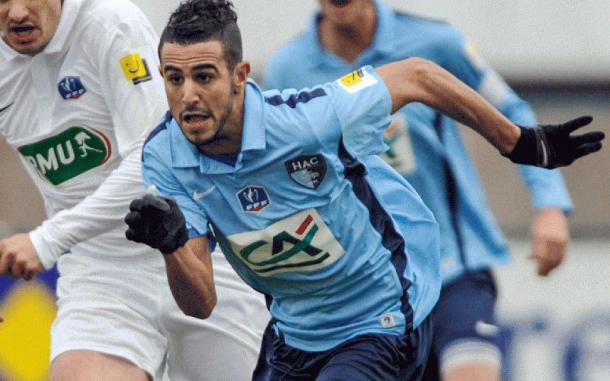 Mahrez, durante un partido con el Le Havre, equipo de Francia | Foto: BBC