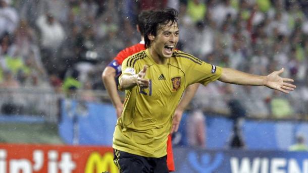 David Silva anotó en la victoria española sobre Rusia en la Euro 2008 | Foto: @ManCity