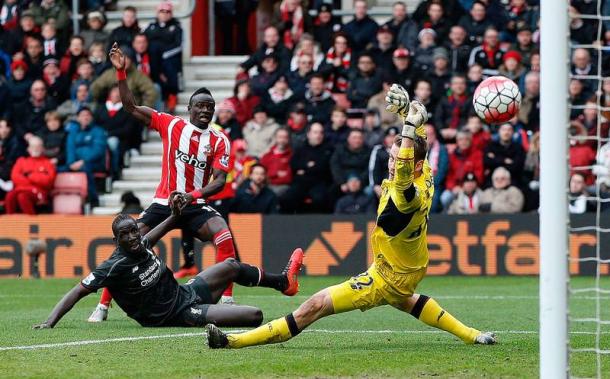 Mane scores past Mignolet (photo: Getty Images)