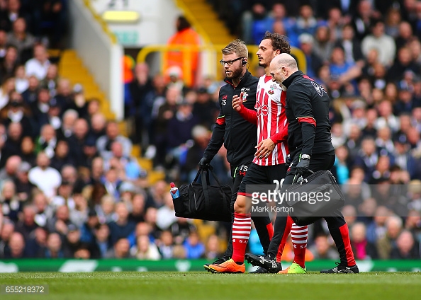 Gabbiadini se lesionó frente al Tottenham | Foto: Getty Images