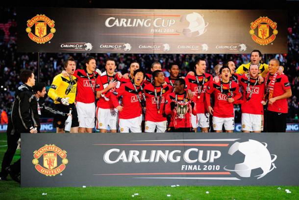 L'ultima Coppa di Lega vinta dallo United nel 2010, www.readmanutd.com