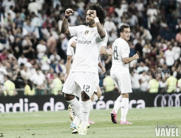 Marcelo celebra un gol | Foto: VAVEL