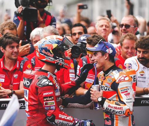 Parque cerrado del Gran Premio de Austria. Foto: @hrc_motogp
