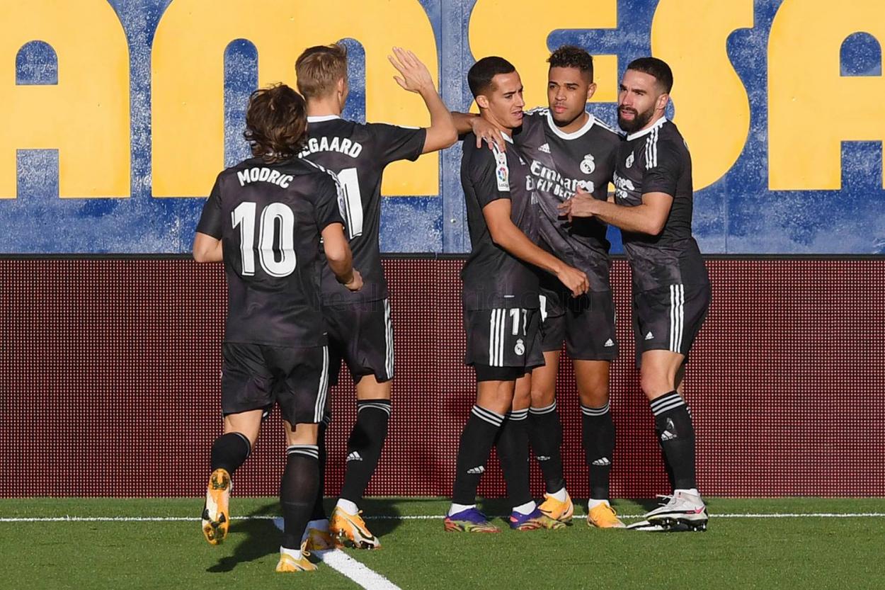 Mariano, Carvajal, Lucas, Modric y Odegaard. Fuente: Real Madrid 