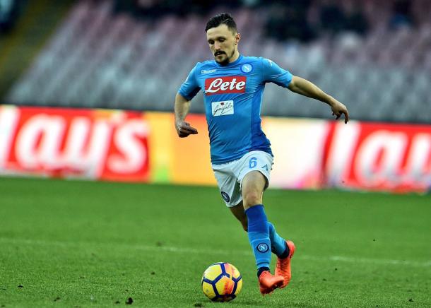 Mario Rui in azione contro la Sampdoria - Foto Ssc Napoli Twitter