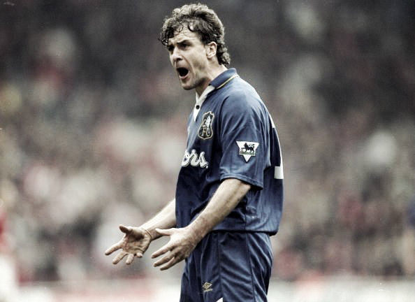 Mark Hughes in his playing days with Chelsea (image: Talksport)