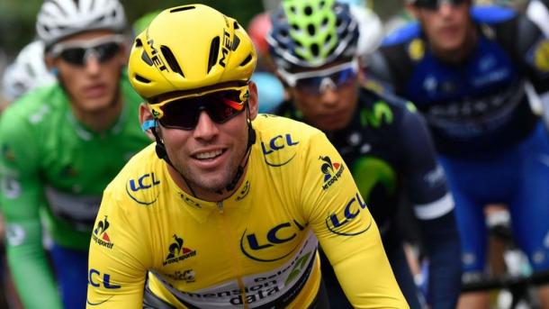 Cavendish wore the yellow jersey for the first time in his career at this year's Tour de France. | Photo: Reuters