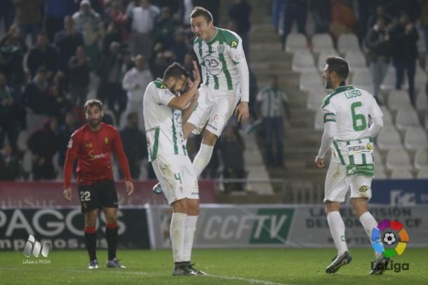 Markovic celebra su gol ante el Mallorca / Fuente: La Liga