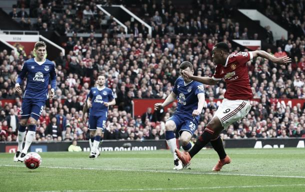 Anthony Martial proved to be the difference in a keenly contested affair. | Photo: Getty Images