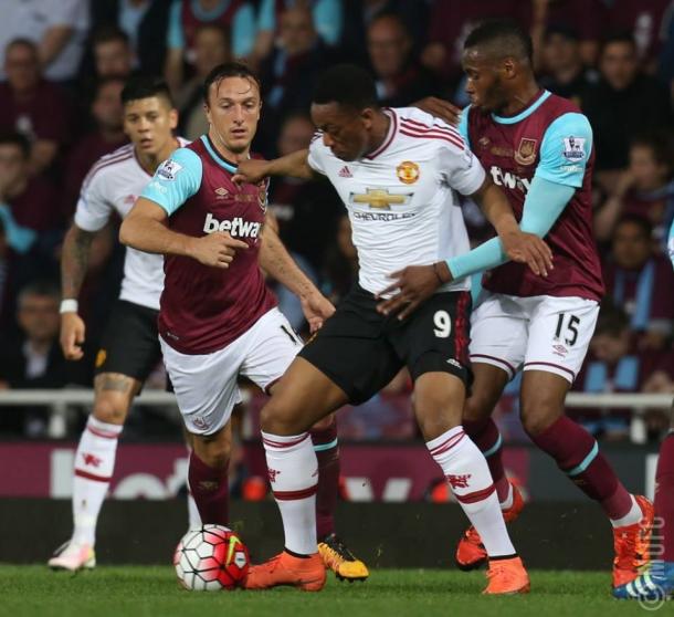 Anthony Martial was once again one of Manchester United's only bright spots. | Source: Getty