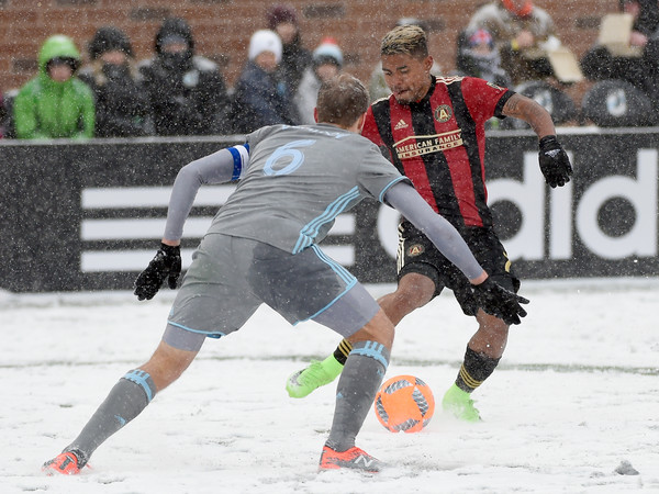 Josef Martinez netted a hat-trick in a 6-1 win over Minnesota United. (Source: Hannah Foslien/Getty Images)