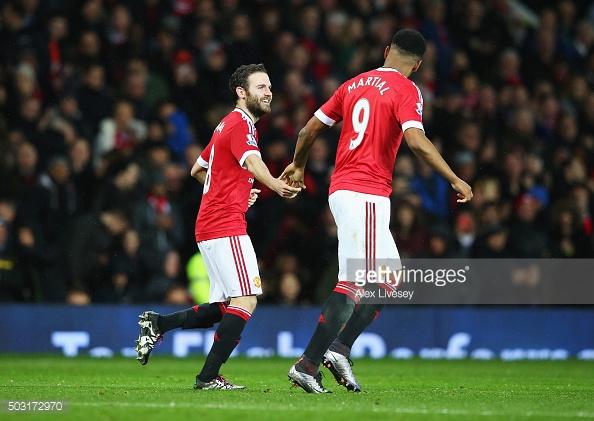 Juan Mata and Anthony Martial could be United's greatest attacking threats on show against Fenerbahce | Photo: Alex Livesey/ Getty Images.