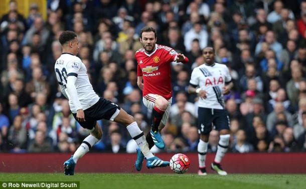 Juan Mata endured a difficult match against Spurs, but is adamant attention turn to Wednesday's game at West Ham. | Source: Rob Newell/Digital South