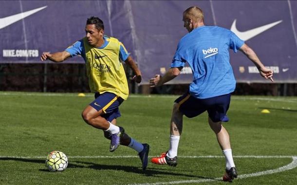 Entrenando (foto:sport)