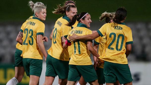 There's a real togetherness in this Australian team. (Photo: FFA)