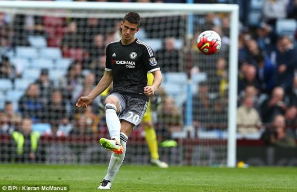 Matt Miazga has made just two appearances for Chelsea, including his debut against Aston Villa (above). (Source: Kieran McManus/BPI)