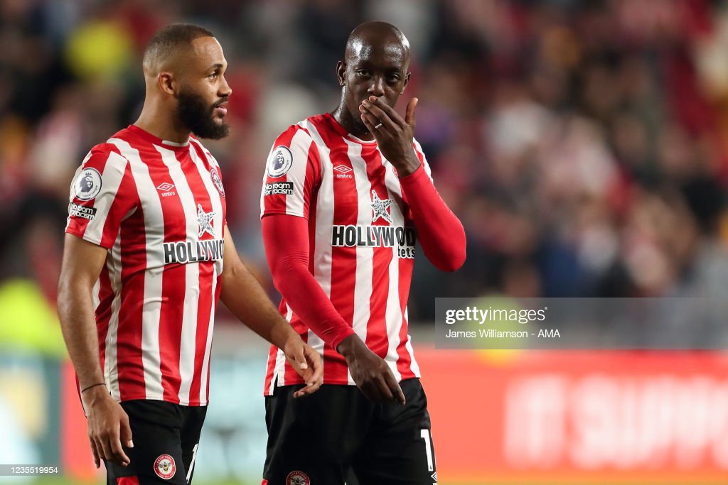  <strong><a  data-cke-saved-href='https://www.vavel.com/en/football/2022/10/20/premier-league/1126914-four-things-we-learnt-from-brentfords-west-london-derby-draw-with-chelsea.html' href='https://www.vavel.com/en/football/2022/10/20/premier-league/1126914-four-things-we-learnt-from-brentfords-west-london-derby-draw-with-chelsea.html'>Bryan Mbeumo</a></strong> and Yoane Wissa of Brentford at full time of the Premier League match between Brentford and Liverpool at Brentford Community Stadium on September 25, 2021 in Brentford, England. (Photo by James Williamson - AMA/Getty Images)