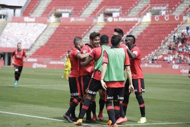 Jugadores del RCD Mallorca celebrando un gol | Foto: RCD Mallorca