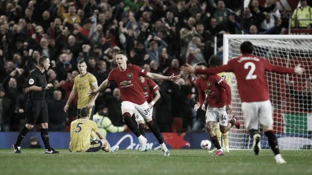 McTominay marca un gran gol./ Foto: Premier League