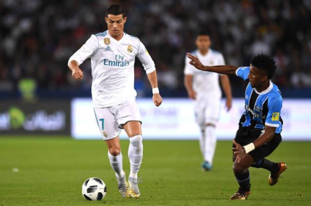 Com gol de Cristiano Ronaldo, Real Madrid vence o Grêmio na