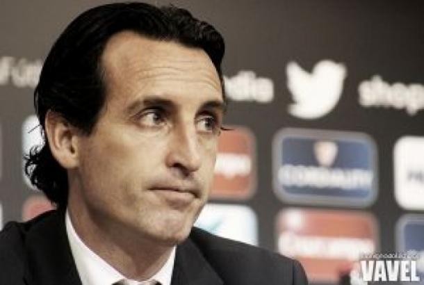 Unai Emery en rueda de prensa