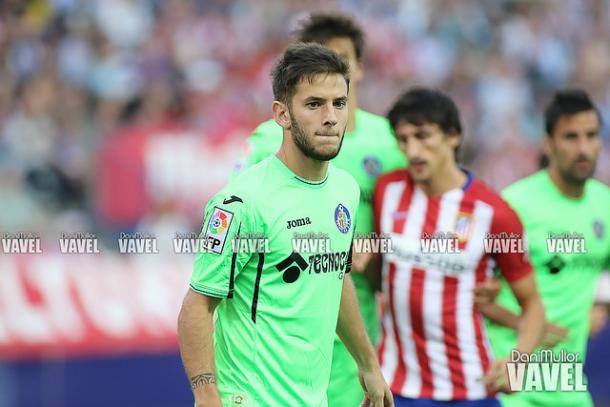 Álvaro Medrán durante un partido con el Getafe | FOTO: Dani Mullor - VAVEL