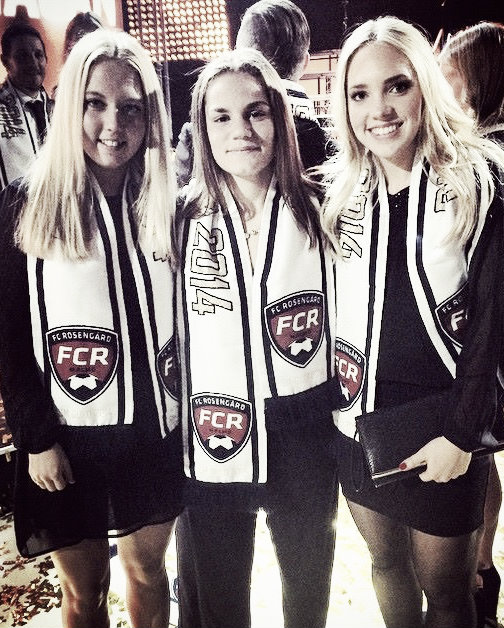 (L-R) Nathalie Persson, Sarah Mellouk and Elin Rubensson when they played for FC Rosengård. Photo: http://www.goteborgfc.se/