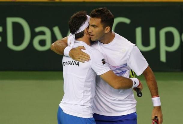 Mergea y Tecau en Copa Davis. Foto: daviscup.com